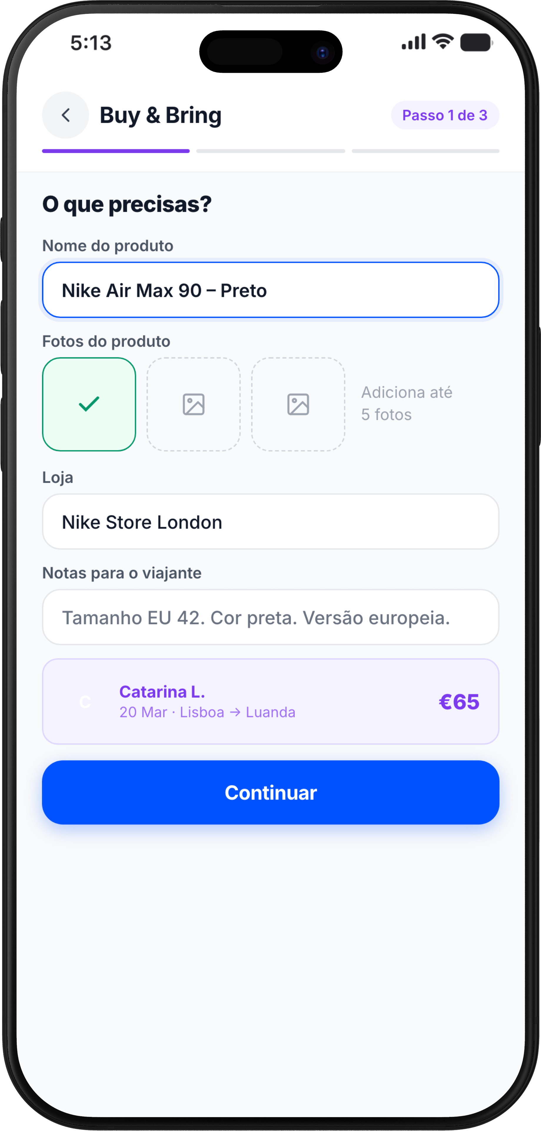 Buy & Bring na app Pakiter